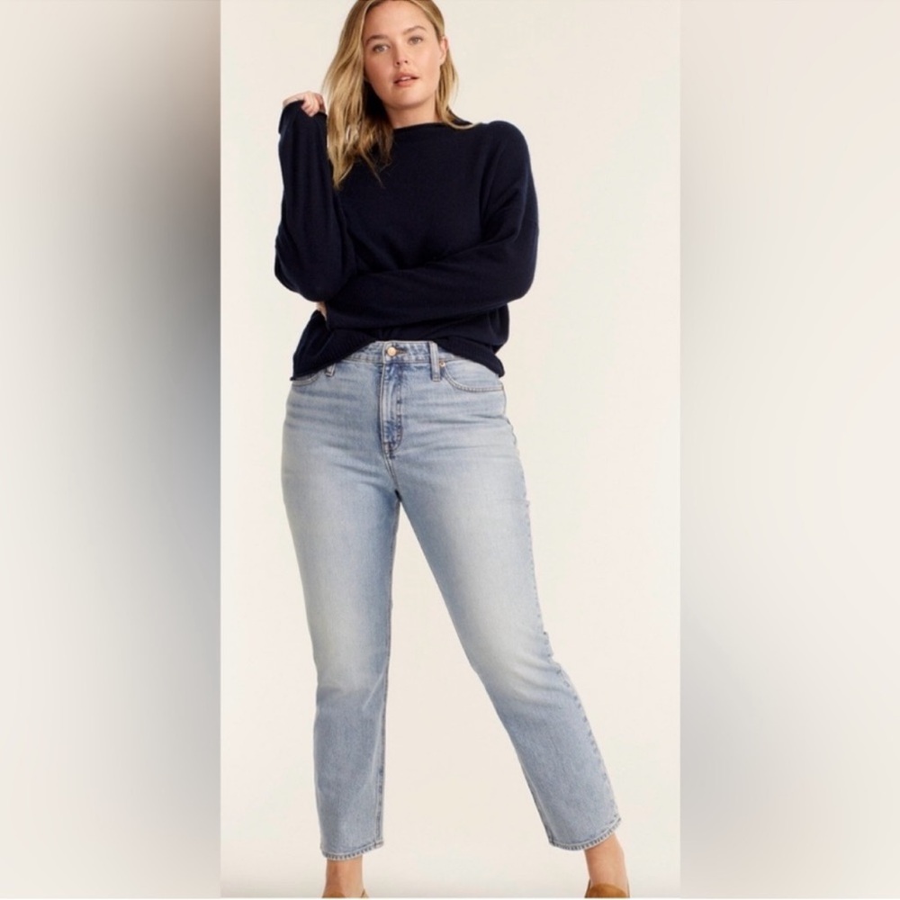J.Crew curvy classic straight leg jeans 32